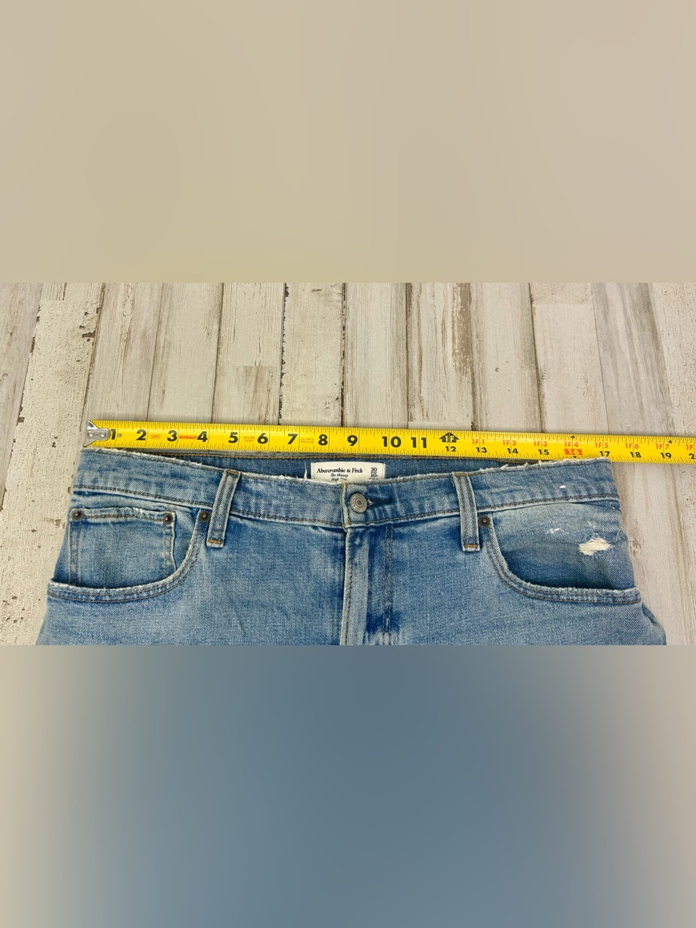 Abercrombie & Fitch Jeans 30/10S (34x25) The Skinny High Rise Blue - Picture 8 of 11